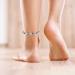 Magnetic Ankle Bracelets for Women - Stainless Steel Anklet with Blue Stones | Fashion Jewelry Gift - Buy Online on GoSupps.com