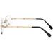 FEISEDY Fashion Rimless Reading Glasses - Blue Light Blocking Anti-Glare 1.5x Magnification Metal Frame - B2983 Golden - Buy Online on GoSupps.com