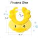 Adjustable Baby Shower Cap - Yellow Toddler Bath Visor for Eye and Ear Protection - Buy Online on GoSupps.com