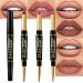 evpct 3Pcs Chestnut Nude Brown Matte Lip Liner and Lipstick Combo Set Kit for Women DNM Antique Rose Magic Lipstick 24 Hours Original Lip Liner Makeup Stain Long Lasting Waterproof Smudge Proof labial 3 Count (Pack of 1) 3Pcs Set01-Matte: Antique Rose Che