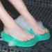 WALULAN Silicone Bath Body Brush Foot Back Massage Pad Grey | Exfoliating Non-Slip Bath Pad with Suction Cup - Buy Online on GoSupps.com
