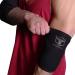 High Performance 5mm Elbow Sleeves (1 Pair) for Weightlifting & Powerlifting - Compression Support for Men and Women - Large Black/Black - Buy Online on GoSupps.com