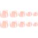 FEIlei 24Pieces French Artificial Toenails Shiny Rhinestones Toe False Nails Wearable - Buy Online on GoSupps.com