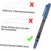 FOMIYES 30 Pcs Eyebrow Marker Pen Multifunctional Tattoos Pen Beauty Marker Plastic Eyebrow Shape Grease Pen - Buy Online on GoSupps.com