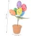 Alipis Easter Eggs Emblems Easter Centerpiece Decoration Egg Bonsai Ornaments Potted Plant Household Picture 2 19.00X7.00X7.00CM - Buy Online on GoSupps.com