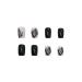 FURUBETA Medium Black Butterfly False Nails | Coffin Acrylic Press on Nails for Women and Girls - 24PCS - Buy Online on GoSupps.com