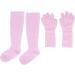 Silicone Gel Spa Socks 2 Pairs Moisturizing Gloves Socks Set for Repairing Softening Dry Cracked Hand Feet Extended Silicone Moisturizing Gloves Socks (1) - Buy Online on GoSupps.com