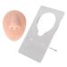 Soft Silicone Nose Model 3D Simulated Nose Model with Acrylic Stand Reusable Easy Cleaning Piercing Practice Tool for Beauty Salon Waterproof Nose Model Display for Jewelry(Light Skin Color)
