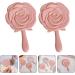 FOMIYES Portable Flower Shaped Hand Mirror 2pcs - Compact Decorative Mirrors for Makeup on the Go - Buy Online on GoSupps.com