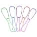 5Pcs Tongue Cleaner Bad Breath Away Handheld Scraper Brush Silicas Handle Oral Hygiene Dental Care Cleaning Color Random