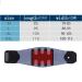 Buy Breathable Back Brace for Men & Women - Lumbar Decompression Belt for Lower Back Pain Relief | XX-Large Blue Grey - International Shipping - Buy Online on GoSupps.com
