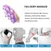 Uqmiqura Palm Shaped Massage Glove - Body Massager with 9 360-Degree Scooters & Metal Roller Ball for Stress Relief (Purple) - Buy Online on GoSupps.com