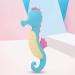 Buy Blue Silicone Hippocampus Teething Toy - Safe Baby Teether for International Shipping - Buy Online on GoSupps.com