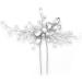 Rhinestone Hair Pin Flower Bride Wedding Hair Vine Wedding Hair Accessory Decorative Party Headpiece for Bride Bridesmaid Girls - Buy Online on GoSupps.com