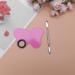 LEORX Butterfly Stainless Steel Makeup Plate with Spatula Tool - Pink - Buy Online on GoSupps.com