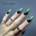 Redykat 24PCS Green & Black Ombre Extra Long Coffin Press On Nails - Salon Quality UV Gel Glossy Acrylic Fake Nails for Quick Home Manicure - Buy Online on GoSupps.com