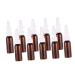FOMIYES 10pcs direct injection nasal spray fine mist cosmetic bottle lotion pump bottle Travel Cosmetic brine Spray bottle spray travel bracket Nasal Empty Bottles Long Nose Spray Bottle 13x2.5x2.5cm Light Brown