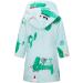 Xinne Soft Bathrobe for Young Girls | Cute Pattern Toddler Flannel Hoodie Pajamas Nightwear - Amazing Green 100 - Buy Online on GoSupps.com