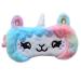 Plush Sleep Face Cover with Gradient Cartoon Design Fashionable Eye Shades for Travel and Home Use