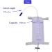 10 Pieces Urine Drainage Bags with Valve & T-Drain - 750ml Leg Bags for Comfortable Use | International Shipping Available - Buy Online on GoSupps.com