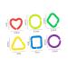 Ibasenice 175 PTH Geometric Chain Buckle Baby Rings Toy - 5 Colorful Toddler Chain Play Set for Crib 5.5x5.5cm - Buy Online on GoSupps.com