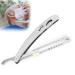Premium Stainless Steel Straight Razor - Folding Barber Shaving Tool for Men & Women | International Shipping - Buy Online on GoSupps.com