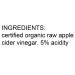 Organic Apple Cider Vinegar 34 Oz (Pack of 2) with The Mother - Raw & Unfiltered - 3.5 lb - Buy Online on GoSupps.com