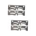 FOMIYES 4 Pcs Eyebrow Ruler Makeup Tools Makeup Supplies Molds Ink Stamps Eyebrow Guide Ruler Shaper Balance
