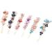 minkissy Rhinestones Flower Hair Pin French Vintage Barrettes Bobby Metal Gold Pin Hair Accessories for Women Girls 6 Color