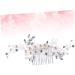 Ipetboom Bride Comb Tiara Bridal Hair Comb Wedding Hair Comb Bride Hair up Crystal Bandanas - Buy Online on GoSupps.com
