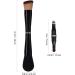PATKAW 4 in 1 Makeup Brush Set Travel Double Ended Foundation Powder Makeup Brush Eyeshadow Face Concealer Brush for Blending Liquid Sunscreen Blush or Powder Cosmetics - Buy Online on GoSupps.com