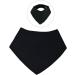 Royal Icon Baby Bandana Bibs - Stylish & Functional 0-6 Months Dribble Bibs - Soft & Absorbent Set of 3 Black Bibs for Newborn Boys & Girls - Buy Online on GoSupps.com