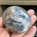 1pc Natural Crystal Gemstone Black Moonstone Quartz Palm Stone 60-70mm for Garden Decoration - Buy Online on GoSupps.com