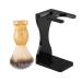 PopetPop 1 set of shaving set shaving foam brush soft hairstyle men black suits shaving brushes and stand suits for men shaving stands and brushes hairpise multifunction man wood