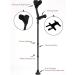 Forearm Crutches Adjustable Forearm Crutches/Black/Lighter Crutch with Integrated Shock Absorber 14 Height Adjustable Stops - for Standard and Tall Adults 1 Pair Lightw Prosperous - Buy Online on GoSupps.com