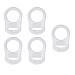 5-pack silicone pacifier clips for pacifier chain baby silicone ring pacifier holder for pacifier chain clear soft silicone baby pacifier clip holder