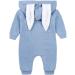 Kids Tales Newborn Baby Winter Warm Rabbit Ear Hooded Romper 12-18 Months - Blue - Buy Online on GoSupps.com