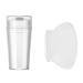 ANCLLO Nail Art Stamper Clear Silicone Stamping Jelly with Scraper Transparent Visible Body No Different for DIY Nail