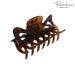 Parcelona French Classic Tortoise Shell Brown Celluloid Jaw Claw Hair Clip for Women - Made in France - Buy Online on GoSupps.com