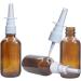3Pcs 1oz Amber Glass Nasal Spray Bottles for Saline Irrigation - Pump Cleanser Container - Buy Online on GoSupps.com