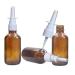 3 pieces 30 ml of refillable amber glass spray bottles for noses spray bottles containers for perfume essential oils colloidal silver salt