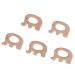 5Pcs Natural Beech Wood Baby Teether Rings - BPA-Free Cute Animal Shapes for Infants Teething (Elephant) - Buy Online on GoSupps.com