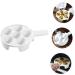 Mikinona 1pc Baked Snails Escargot Dish for Kitchen Server Dish Tableware Plate Escargot Cooking Mushroom Snail Dish Snail Bakeware Escargot Baking Ceramics Food Server Disk White 17X2.9CM White - Buy Online on GoSupps.com