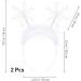 Lurrose Christmas Snowflakes Hair Band Set - 2 Piece Feather Headdress for Holiday Parties & Gifts - Buy Online on GoSupps.com