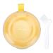 Orthodontic retainer case with a cleaning brush adult children's mouthpiece Prosthesis MundsprungenBox Consistent for school travel at home free - 8cm diameter 2cm (yellow)
