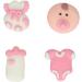 FunCakes Sugar Decorations Baby Girl: Ready to Use for Cake Decoration Perfect for Babyshower Cupcakes Muffins and more Glutenfree certified Set/12 Mix 13.1 - Buy Online on GoSupps.com