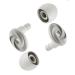 Ear Plugs for Noise Reduction Super Soft Reusable Hearing Protection in Silicone for Side Sleepers Noise Sensitivity - 8 Ear Tips in XS/S/M/L 33dB Noise Cancelling Space Grey One Size