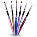 minkissy Set Nail Art Liner Brush Nail Art Liner Pen Stripers Nail Stripping Brush Dotting Painting Pen Multifunction medium Red - Buy Online on GoSupps.com