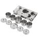 5-Piece Stainless Steel Nail Art Storage Set | Mini Powder & Liquid Dappen Dish for Manicure - Buy Online on GoSupps.com