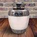 Akanksha Arts Small 6 x 4 inch Brass Cremation Urn Memorial Container - 650 ml White. Rare Handicraft with bag - Buy Online on GoSupps.com